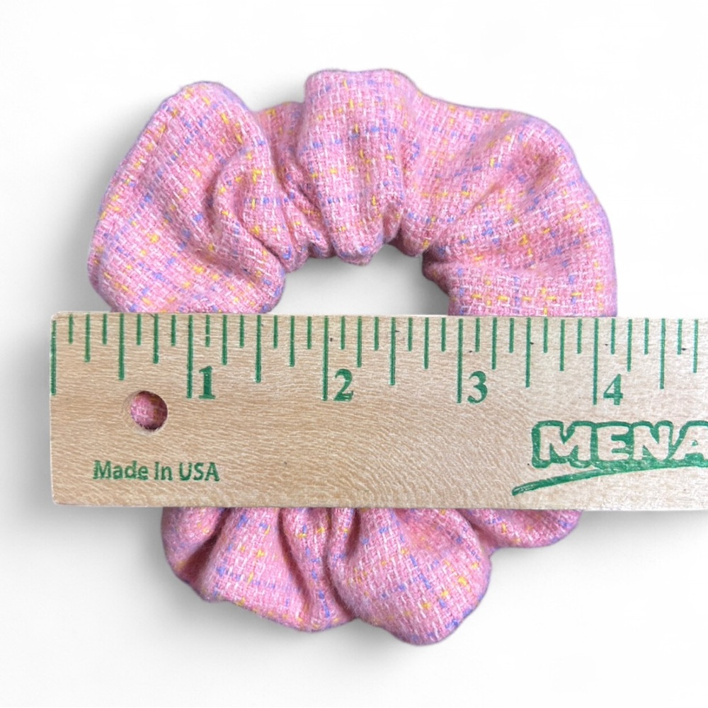 Marisa Handmade Scrunchie Set - Pink, Brown & Creme E/Elastic for 2-3 Turns NWT - Picture 5 of 7